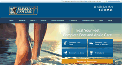 Desktop Screenshot of franklinfootcare.com